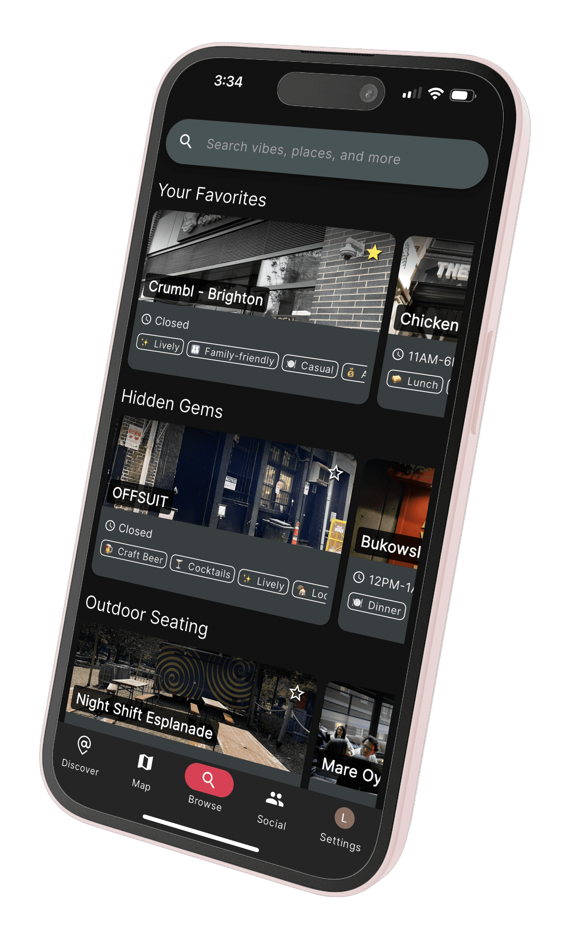 Screenshot of the Atmosphere app
